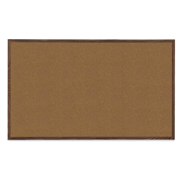 Combo Board, 60"x36", Black Frame/Black Porcelain & Cork